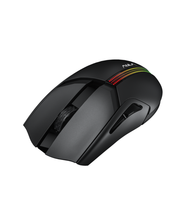 MOUSE AULA F813 PRO | 12,400 DPI | RGB | NEGRO