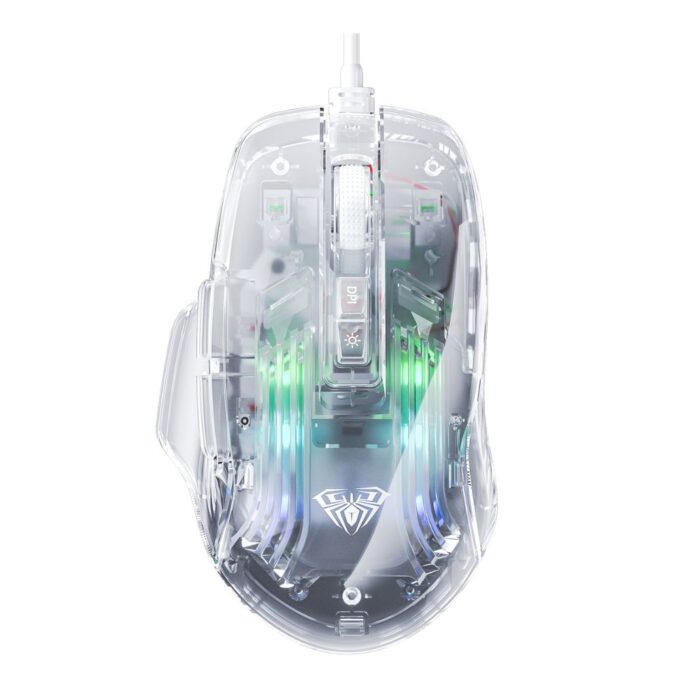 MOUSE AULA S80 | USB | 7,200 DPI | TRANSPARENTE