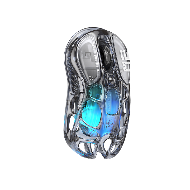 MOUSE GRAVASTAR MERCURY M2 | INALAMBRICO | 26,000 DPI | TRANSPARENT-BLACK