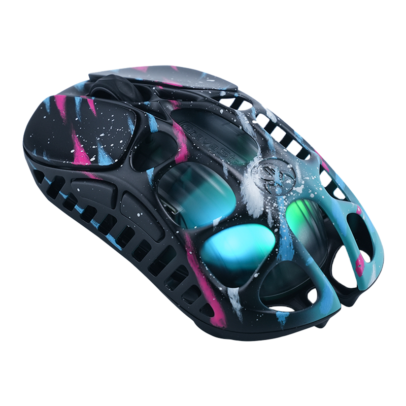 MOUSE GRAVASTAR MERCURY X PRO | INALAMBRICO | 8000 HZ | 32,000 DPI | NEON-GRAFFITI