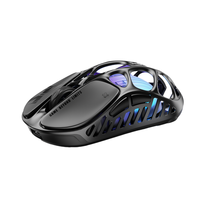 MOUSE GRAVASTAR MERCURY X PRO | INALAMBRICO | 8000 HZ | 32,000 DPI | GALAXY-BLACK