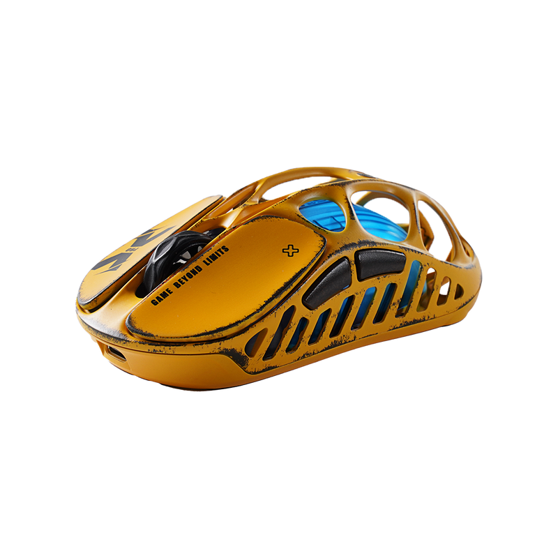 MOUSE GRAVASTAR MERCURY X PRO | INALAMBRICO | 8000 HZ | 32,000 DPI | BATTLE WORN YELLOW