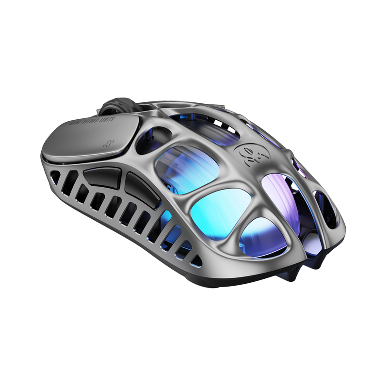 MOUSE GRAVASTAR MERCURY X PRO | INALAMBRICO | 8000 HZ | 32,000 DPI | INTERSTELLAR-SILVER
