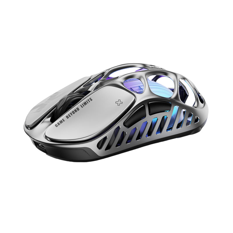 MOUSE GRAVASTAR MERCURY X PRO | INALAMBRICO | 8000 HZ | 32,000 DPI | INTERSTELLAR-SILVER