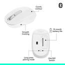 MOUSE LOGITECH M196 | BLUETOOTH | 1,000 DPI | BLANCO