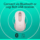 MOUSE LOGITECH SIGNATURE M650 SILENT | BLUETOOTH - INALAMBRICO | 4,000 DPI | ROSADO