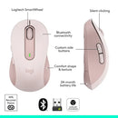 MOUSE LOGITECH SIGNATURE M650 SILENT | BLUETOOTH - INALAMBRICO | 4,000 DPI | ROSADO