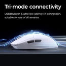 MOUSE MCHOSE A7 V2 ULTRA | INALAMBRICO | 42,000 DPI | RGB | BLANCO