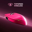 MOUSE MCHOSE A7 V2 ULTRA | INALAMBRICO | 42,000 DPI | RGB | ROSE RED