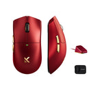 MOUSE MCHOSE K7 ULTRA | INALAMBRICO | 8000 Hz | 42,000 DPI | ROJO - DORADO