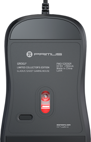 MOUSE PRIMUS GROGU GLADIUS12400T PMO-S203GR | 12,400 DPI | RGB