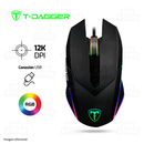 MOUSE T-DAGGER LIEUTENANT T-TGM301 | 12,000 DPI | RGB | NEGRO