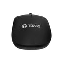 MOUSE TEROS TE-1217S | INALAMBRICO | 1,000 DPI | NEGRO