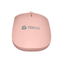 MOUSE TEROS TE-1218S | INALAMBRICO | 1,000 DPI | ROSADO