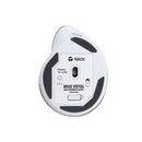 MOUSE TEROS VERTICAL TE-1236S | INALAMBRICO - BT - CABLEADO | 2400 DPI | BLANCO