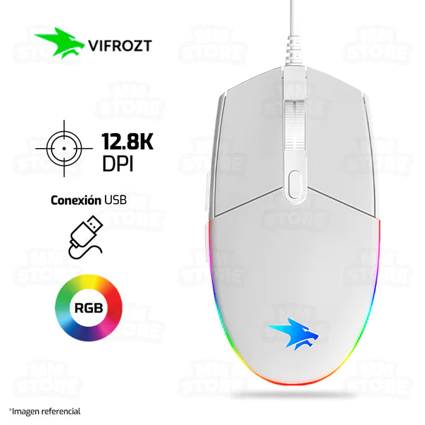 TECLADO VIFROZT BERSERKER MINI BLANCO + MOUSE VIFROZT VIKING BLANCO