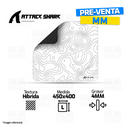PRE-VENTA | MOUSEPAD ATTACK SHARK CM02 | L | 450 X 400 X 4MM | WHITE CONTOUR