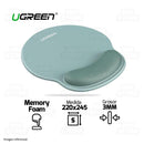 MOUSEPAD CON SOPORTE PARA MUÑECA UGREEN 25243 | ANTIDESLIZANTE | VERDE AGUA