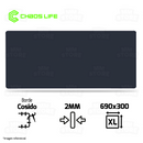 MOUSEPAD XL | 690 X 300 X 2MM | BORDE NEGRO