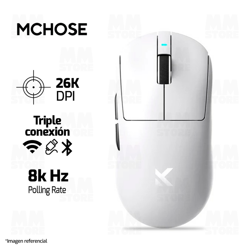 MOUSE MCHOSE A7 PRO S | INALAMBRICO | BLANCO