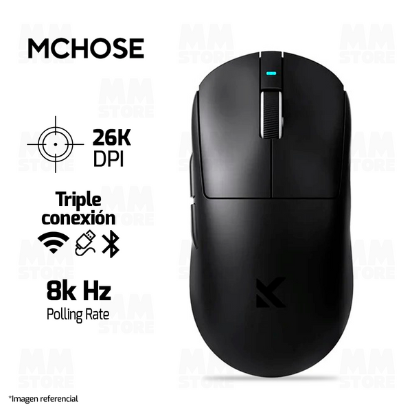MOUSE MCHOSE A7 PRO S | INALAMBRICO | NEGRO