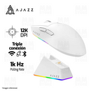 PRE-VENTA | MOUSE AJAZZ AJ139 V2 MC | INALAMBRICO | 12,000 DPI | RGB | BLANCO