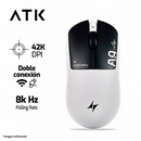 PRE-VENTA | MOUSE ATK DRAGONFLY A9 AIR | INALAMBRICO | 8,000 Hz | 42,000 DPI | SHADOW WHITE