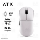 MOUSE ATK DRAGONFLY A9 ULTIMATE | INALAMBRICO | 8,000 Hz | 42,000 DPI | BLANCO