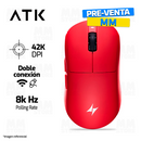 PRE-VENTA | MOUSE ATK DRAGONFLY A9 ULTIMATE | INALAMBRICO | 8,000 Hz | 42,000 DPI | ROJO