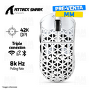 PRE-VENTA | MOUSE ATTACK SHARK R5 ULTRA CARBON | INALAMBRICO | 8,000 Hz | 42,000 DPI | BLANCO
