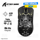 PRE-VENTA | MOUSE ATTACK SHARK R5 ULTRA CARBON | INALAMBRICO | 8,000 Hz | 42,000 DPI | NEGRO