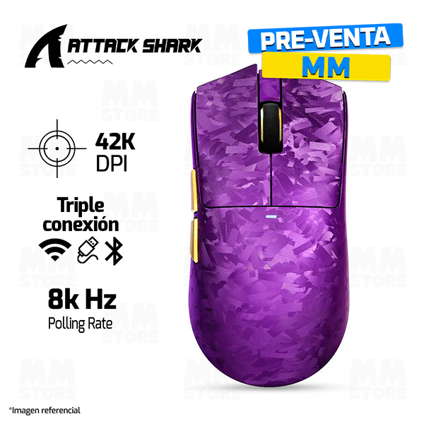 PRE-VENTA | MOUSE ATTACK SHARK X11 ULTRA CARBON | INALAMBRICO | 8,000
