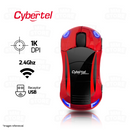 MOUSE CYEBRTEL CARRERAS S-CYB M301S | INALAMBRICO | 1,000 DPI | ROJO