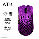 PRE-VENTA | MOUSE ATK GHOST EXTREME | INALAMBRICO | 42,000 DPI | 8,000 Hz | MORADO