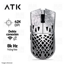 PRE-VENTA | MOUSE ATK GHOST EXTREME | INALAMBRICO | 42,000 DPI | 8,000 Hz | PLATEADO