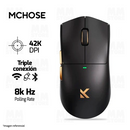 MOUSE MCHOSE K7 ULTRA | BASE DE CARGA | INALAMBRICO | 8000 Hz | NEGRO