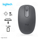 MOUSE LOGITECH M196 | BLUETOOTH | 1,000 DPI | NEGRO