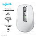 MOUSE LOGITECH MX ANYWHERE 3S | INALAMBRICO | 8,000 DPI | GRIS PALIDO