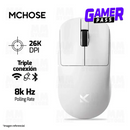 MOUSE MCHOSE L7 PRO | INALAMBRICO | 8000 Hz | 26,000 DPI | BLANCO