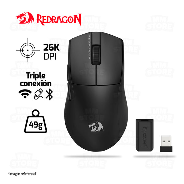 MOUSE REDRAGON K1NG PRO ( 1K HZ) M916-PRO-1K | INALAMBRICO | 26,000 DPI | NEGRO