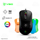 MOUSE VSG AQUILA AIR BRILLANTE 16,000 DPI RGB NEGRO | GRATIS 01 SKIN VSG