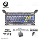 TECLADO GRAVASTAR MERCURY K1 PRO | INGLES | RGB | INALAMBRICO | SW GRAVASTAR X KAILH | INTERSTELLAR-SILVER
