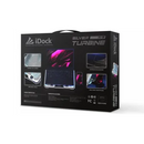 COOLER PARA LAPTOP IDOCK TURBINE N9 | 6 VENTILADORES | ALUMINIO | PLATEADO
