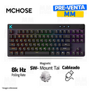 TECLADO MCHOSE MIX 87 | CABLEADO | MAGNETICO | RGB | NEGRO
