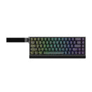 TECLADO MAGNÉTICO 8K IROK ND68 PRO | INGLES | SW-PURPLE | RGB | CABLEADO | NEGRO