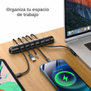 ORGANIZADOR DE CABLES ADHESIVO | 7 RANURAS