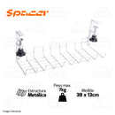 ORGANIZADOR DE CABLES SPACER SB038 | 38 X 13 CM | 7KG | BLANCO