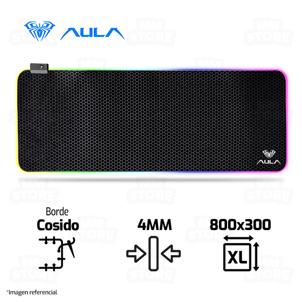PAD MOUSE AULA F-X5 | 800 X 300 X 4MM | RGB