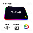MOUSEPAD RIVALS AURA STARTING | M | 300 X 350 X 3MM | RGB