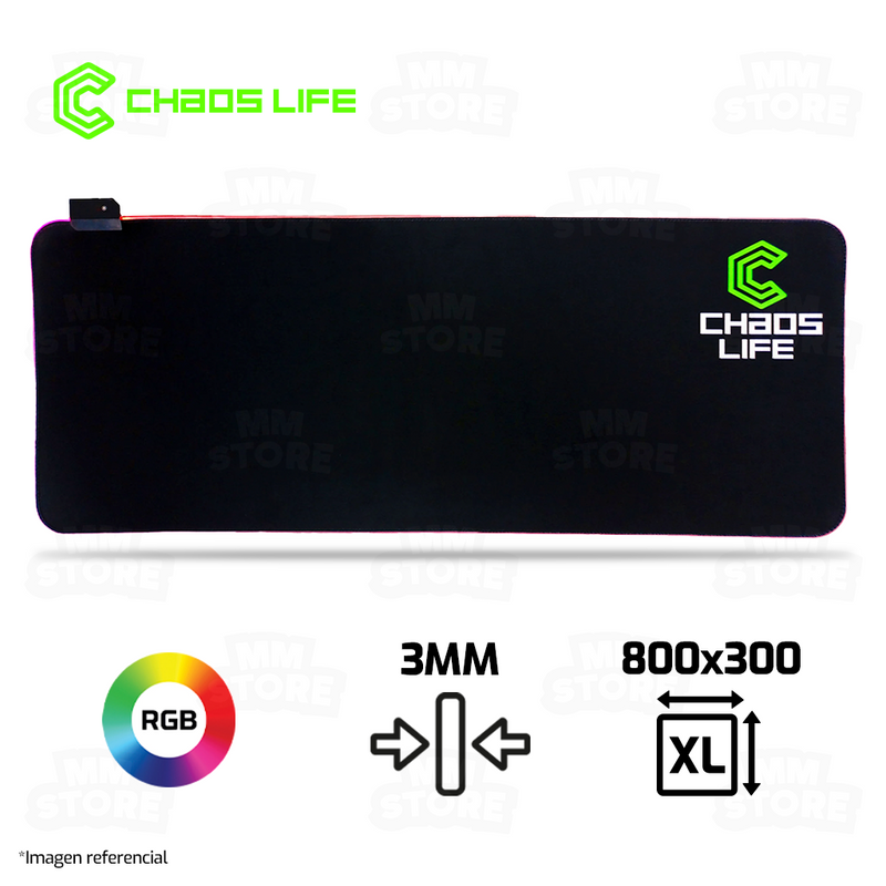 MOUSEPAD CHAOS LIFE | XL | 800 X 300 X 3MM | RGB